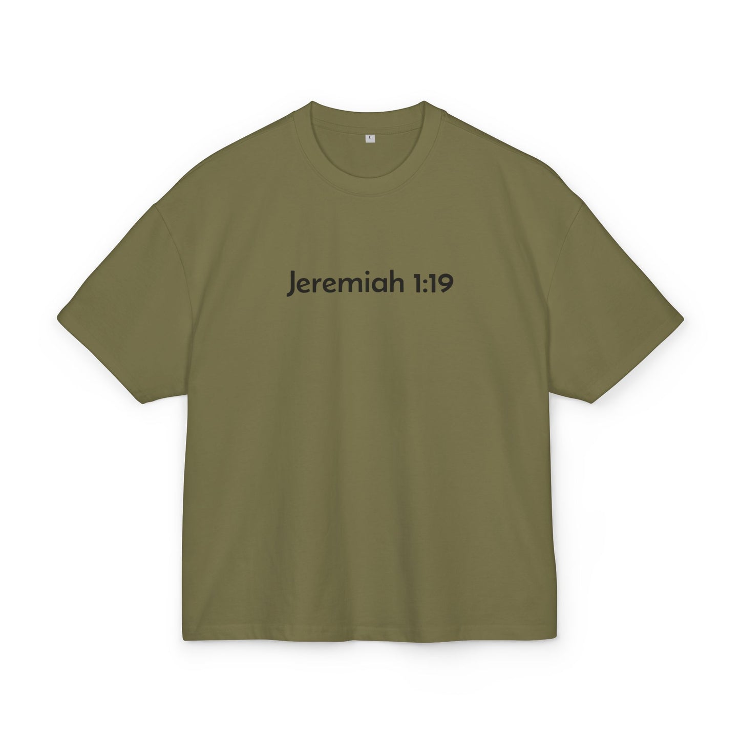 Jeremiah 1:19 Tee BLK Letters