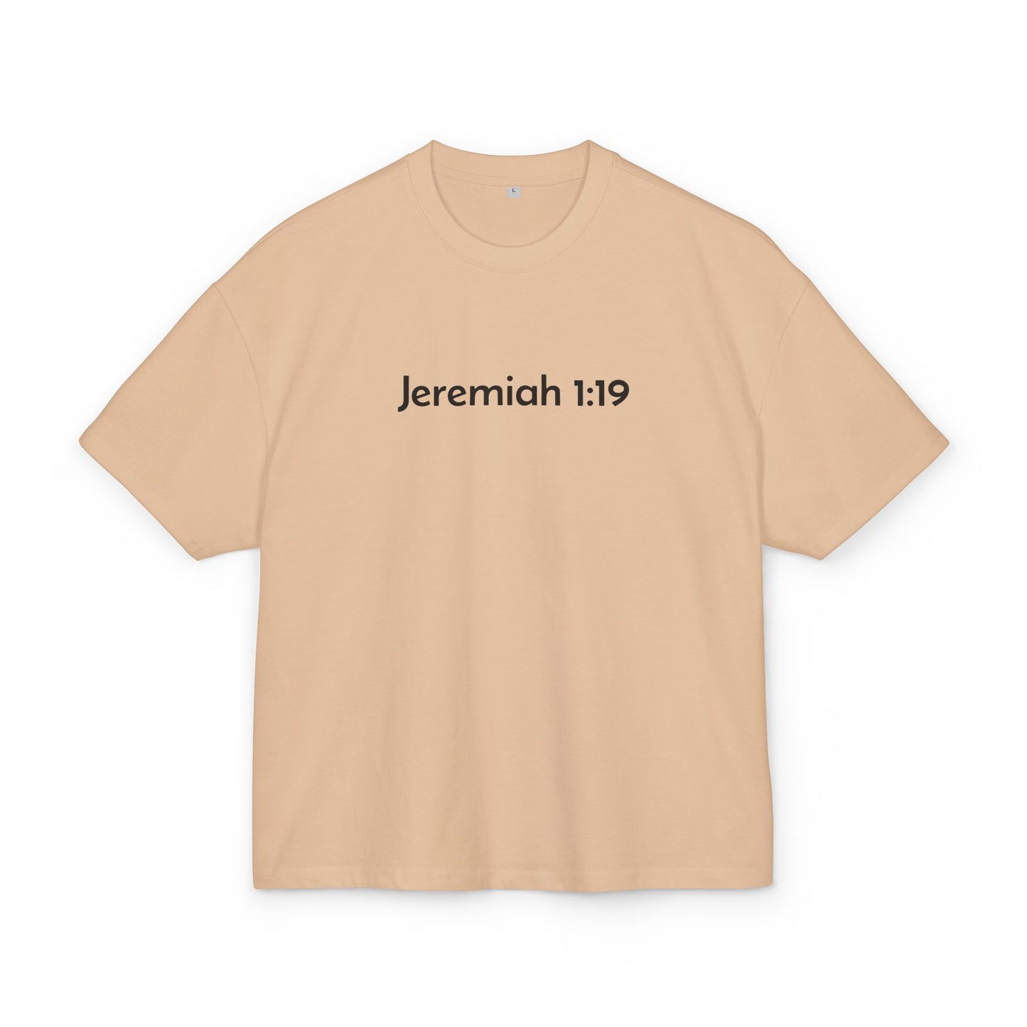 Jeremiah 1:19 Tee BLK Letters