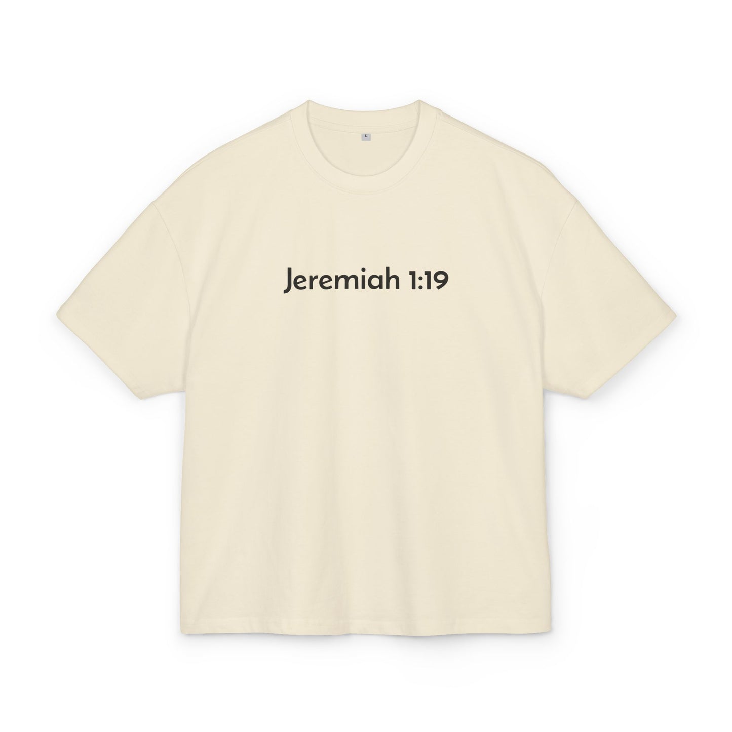 Jeremiah 1:19 Tee BLK Letters