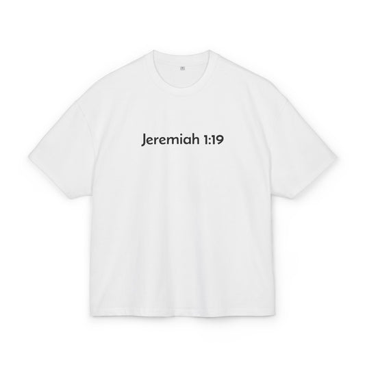 Jeremiah 1:19 Tee BLK Letters